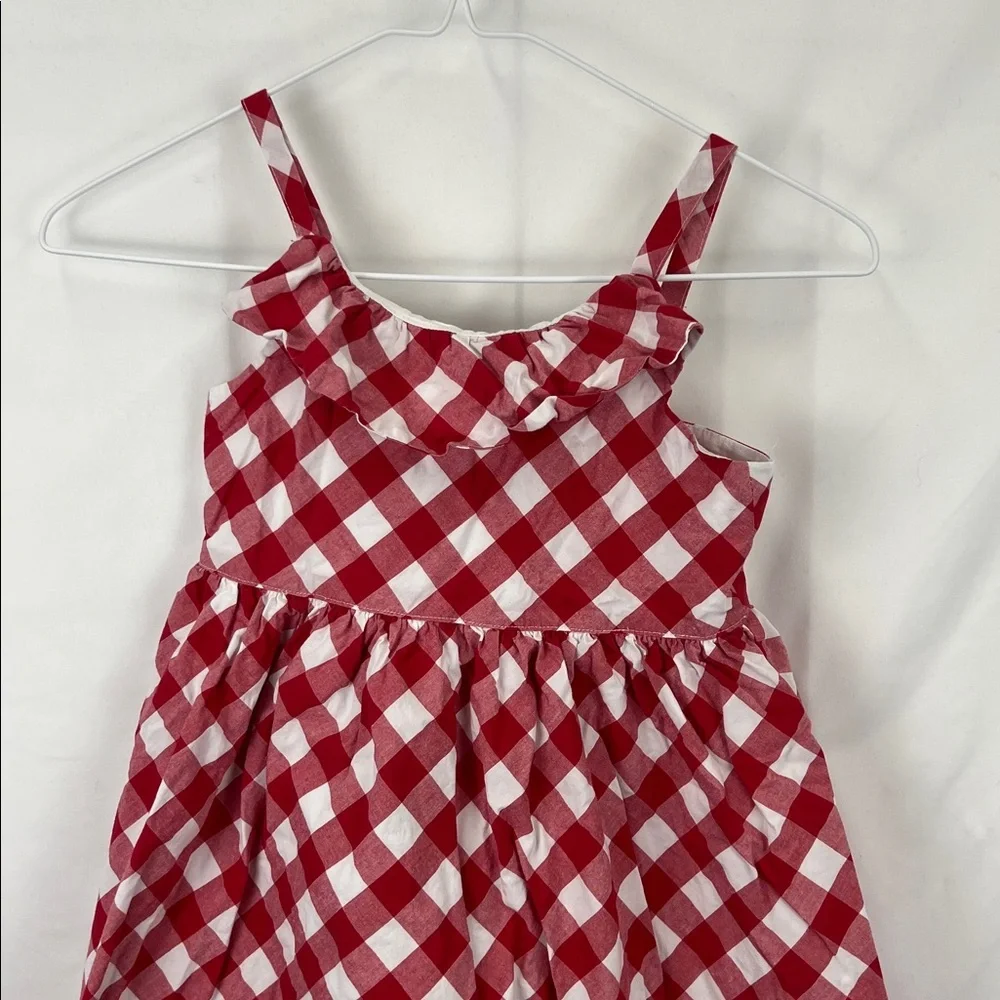 Gymboree - Size 7 - Girls Dress - Red and White Plaid - Picnic - Sleeveless